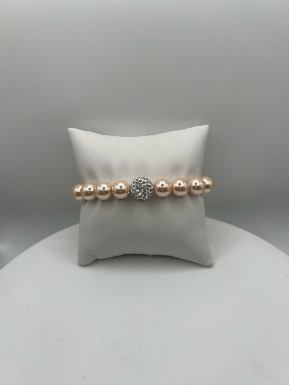 Beaded and Crystal Accent Stretch Bracelet